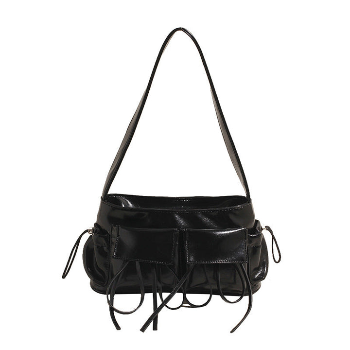 Lakovaná hladká crossbody kabelka