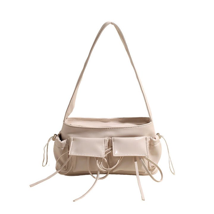 Lakovaná hladká crossbody kabelka