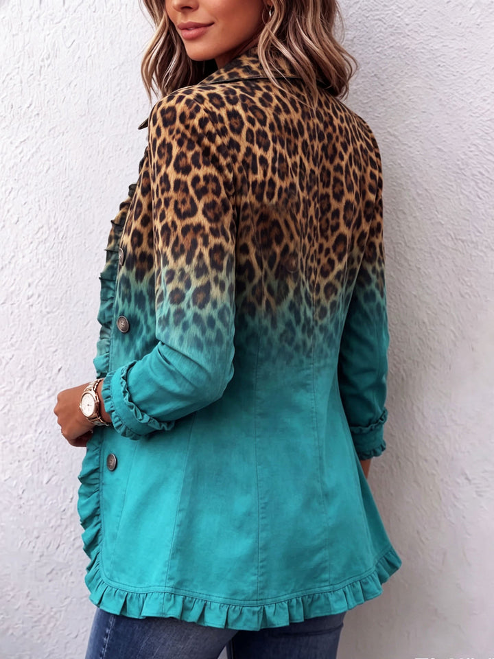 Beatriz | Blazer Leopardí Degradovaný s Volánmi