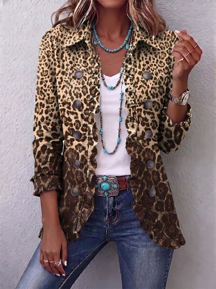 Lucia | Leopardí bunda s volánmi